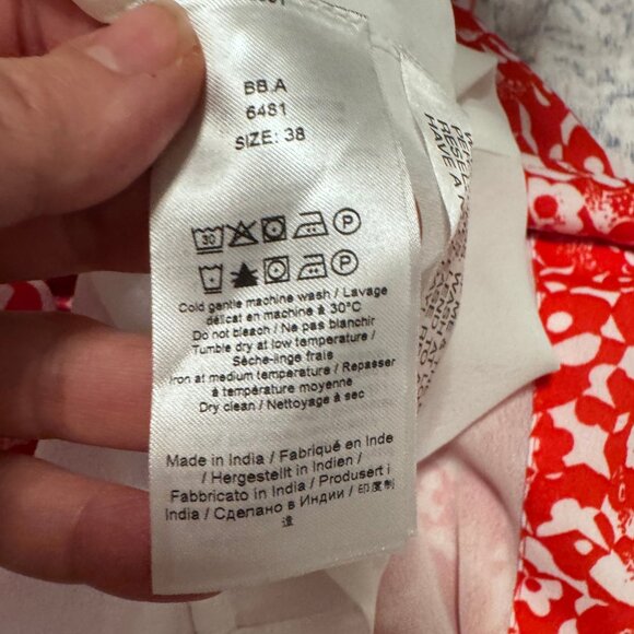 Ganni Floral crêpe midi dress - Picture 4 of 8